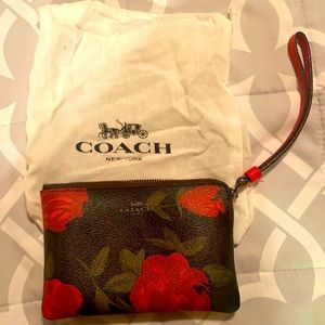 Coach Leather Wristlet